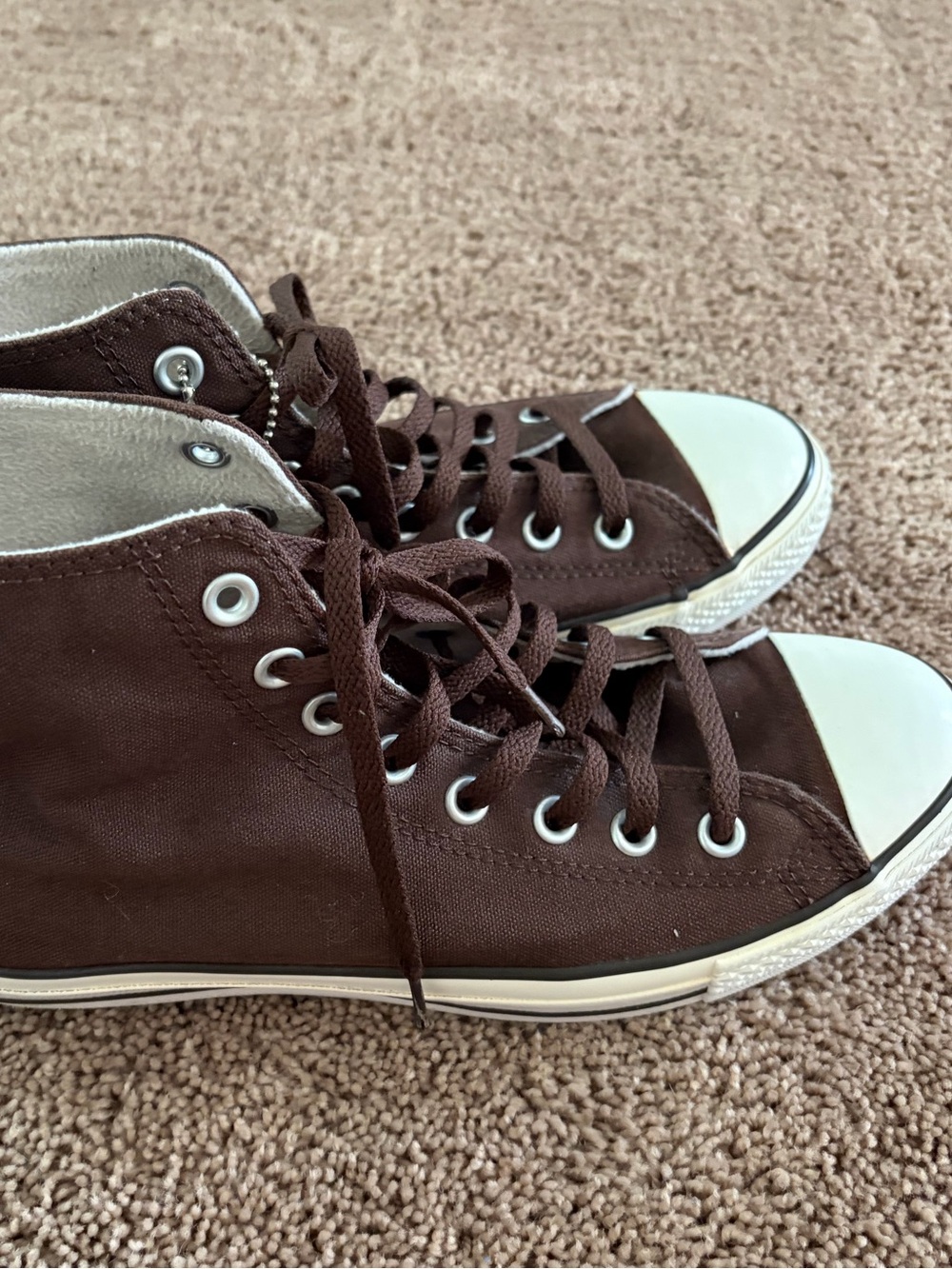 Men's Brown High-Top converse - Picture 5 of 11
